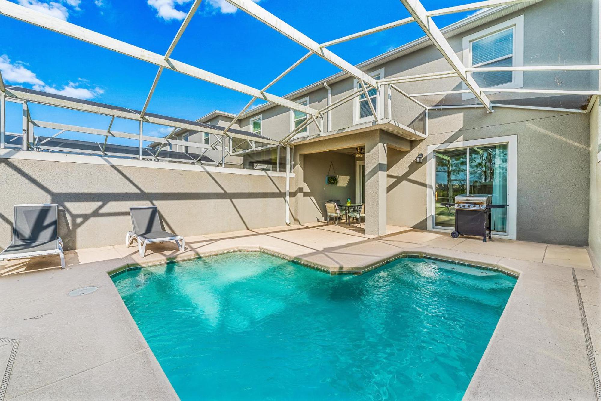 Happy House Cheerful 4-B Townhome Championsgate キシミー エクステリア 写真